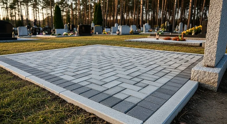 Мощение семейного захоронения, образец ПМ017 в Рязани