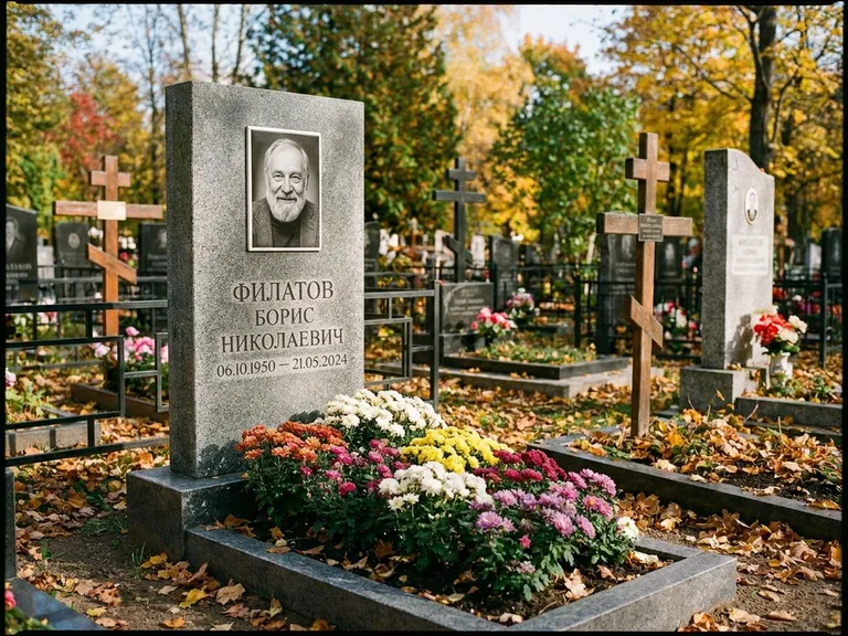 Керамический портрет с цветником в Рязани