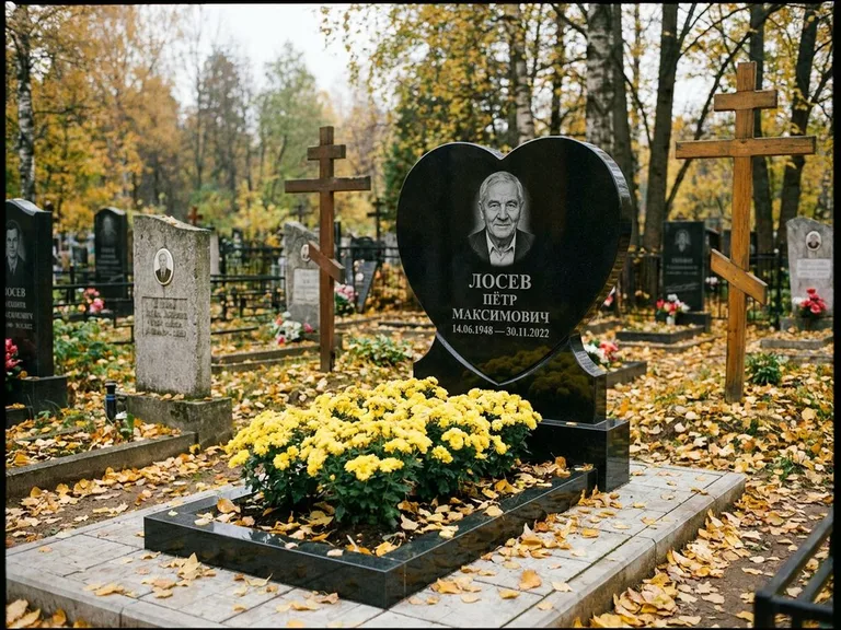 Керамический портрет пожилой женщины в Рязани