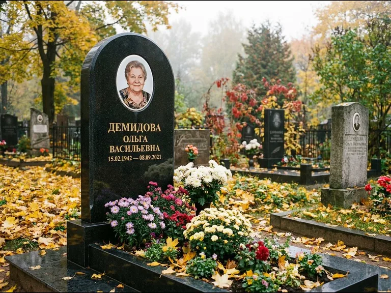 Керамический овал на стеле в Рязани