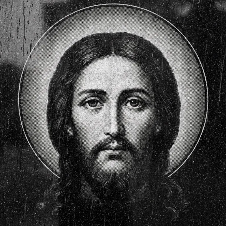 Эскиз иконы: «Моление о чаше» (полутон) — сюжетная композиция, гравировка на памятник в Рязани