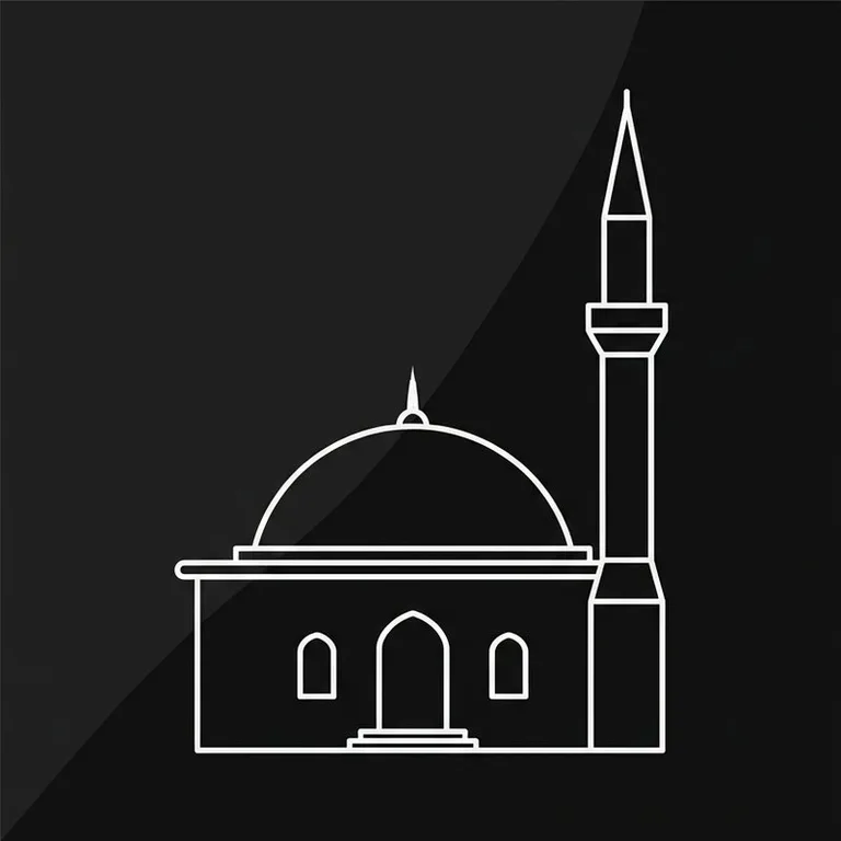 Эскиз: Одноминаретная — скромный силуэт сельской мечети в Рязани