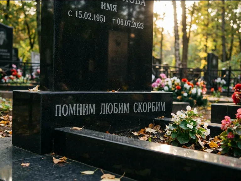 Эпитафия — гравировка с выездом на кладбище в Рязани