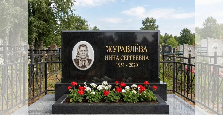 Памятник с оградой, Памятники мастерской «Мастер Каменев» на кладбищах Москвы