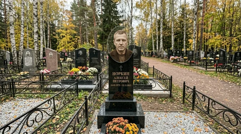 Портрет на стекле на вертикальной стеле в Рязани