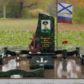 Вертикальный Гранитный памятник одиночный - П189