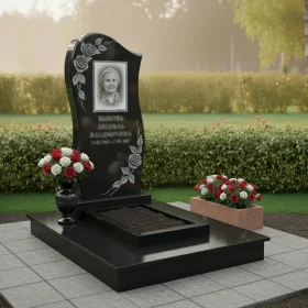 Мемориальный Гранитный памятник без креста - ПН124