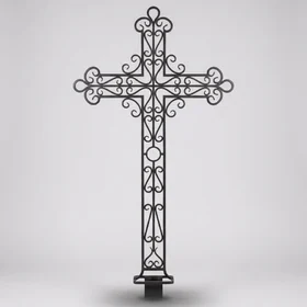 Стальной крест на могилу — КРМ011
