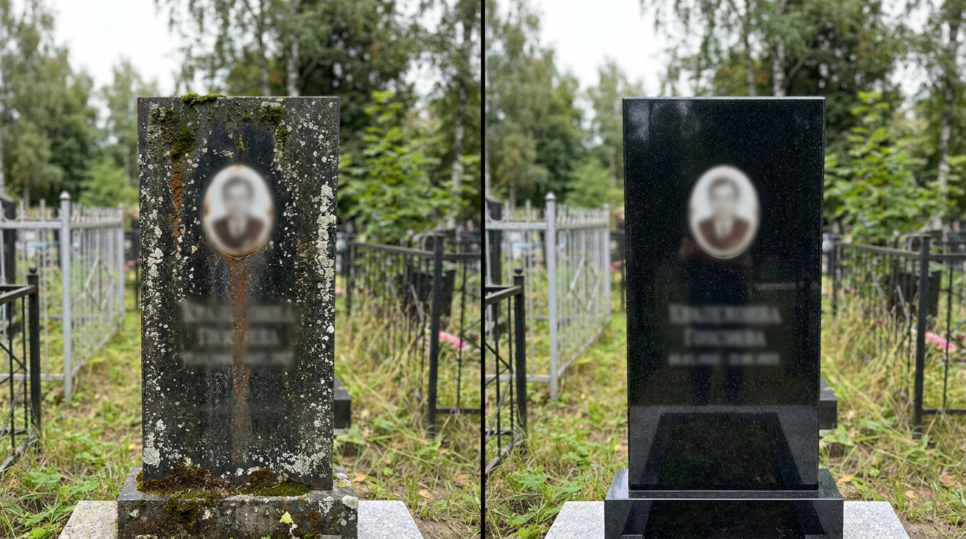 Реставрация памятника в Рязани — пример 1
