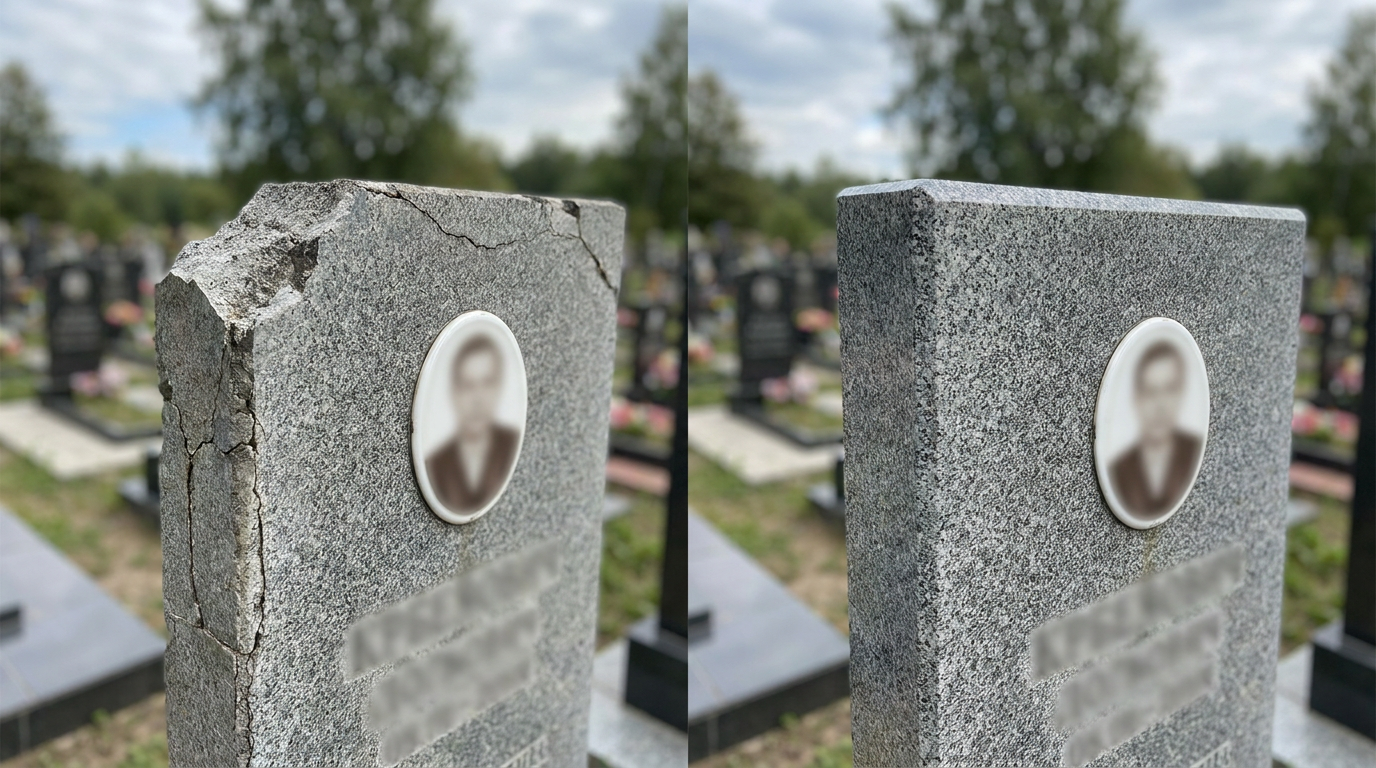 Реставрация памятника в Рязани — пример 3
