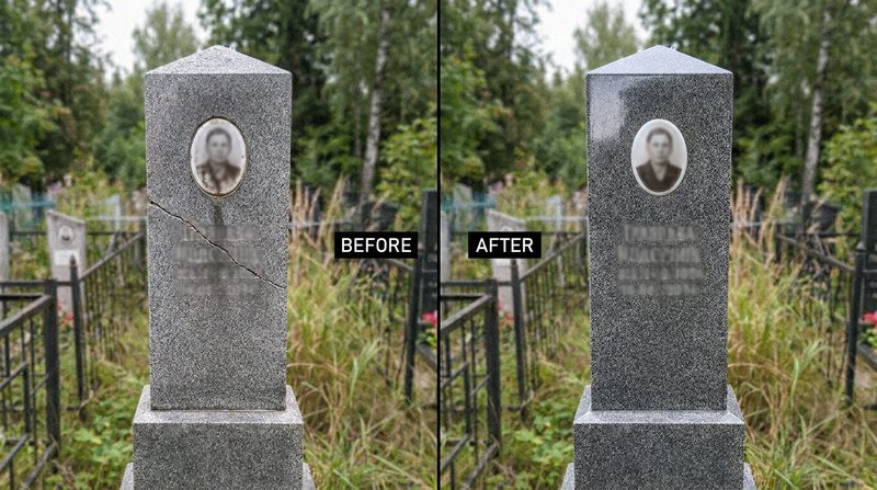 Реставрация памятника в Рязани — пример 4
