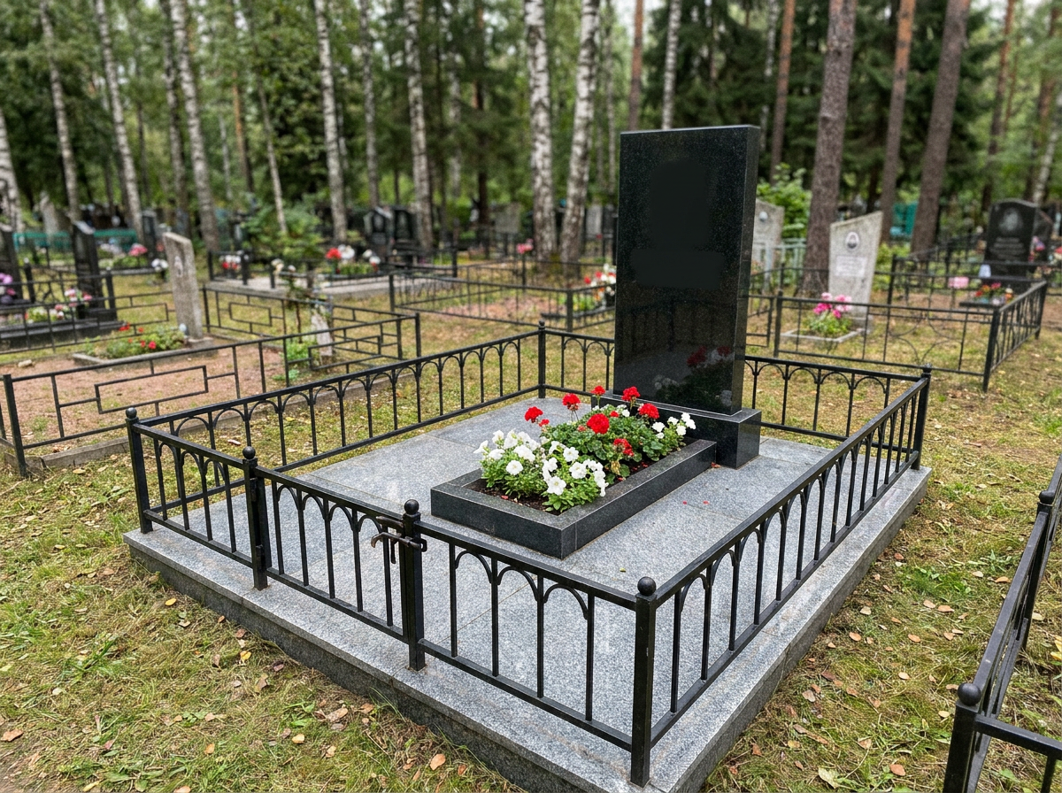 Уборка могилы в Рязани — пример 3