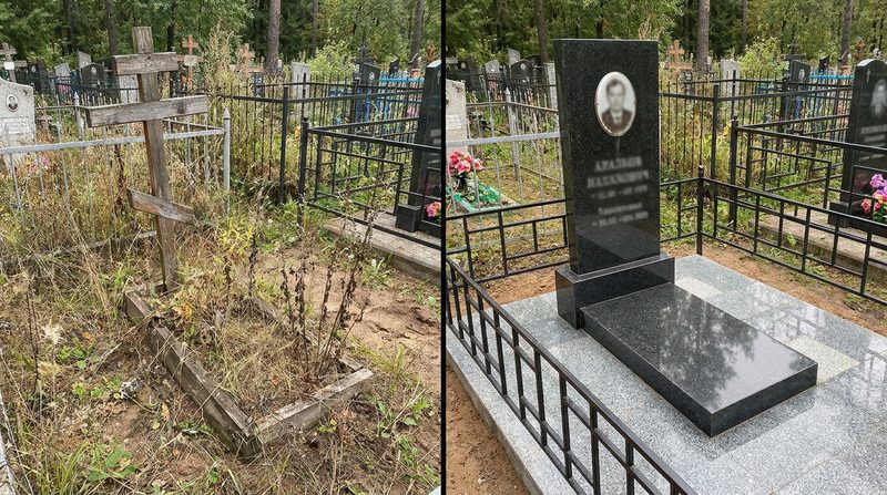 Установка памятника в Рязани — пример 1